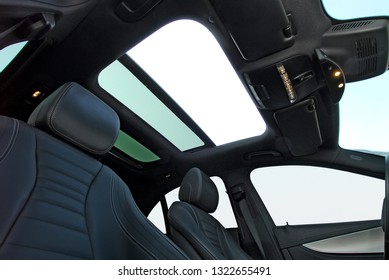 Panoramic Sunroof In A Passenger Car