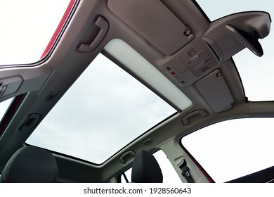 Panoramic Sunroof In A Passenger Car