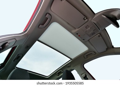 Panoramic Sunroof In A Passenger Car