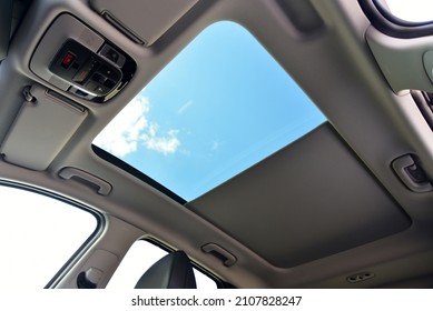 Panoramic Sunroof In A Passenger Car