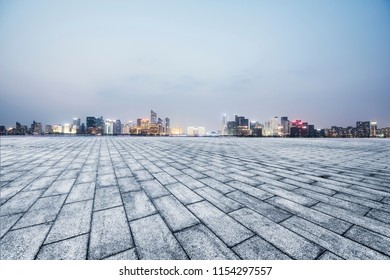 The panoramic and urban viewing platform of Hangzhou, China. - Shutterstock ID 1154297557