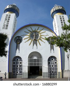 Panoramic View Of Acapulco City Cathedral (Mexico).