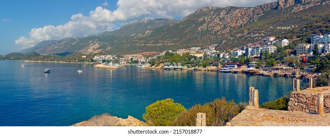 Panoramic View Of Kaş. Antalya Province, Turkey