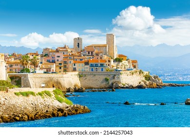 Panoramic View Of Antibes, Provence, France