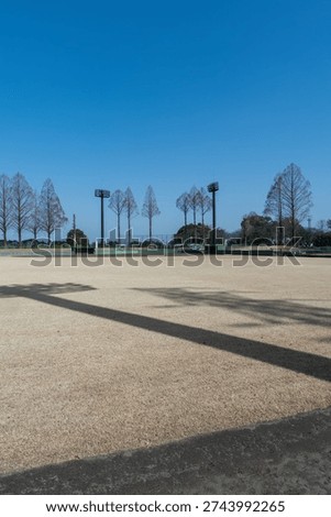 Panoramic view of a baseball stadium looking towards home plate from the outfield