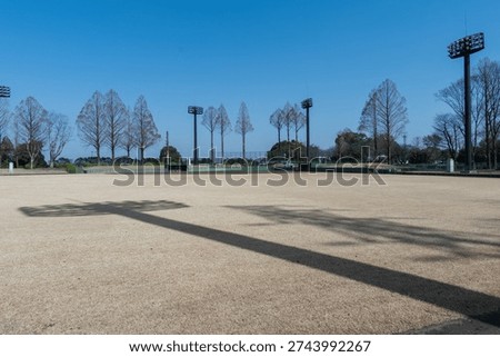 Panoramic view of a baseball stadium looking towards home plate from the outfield
