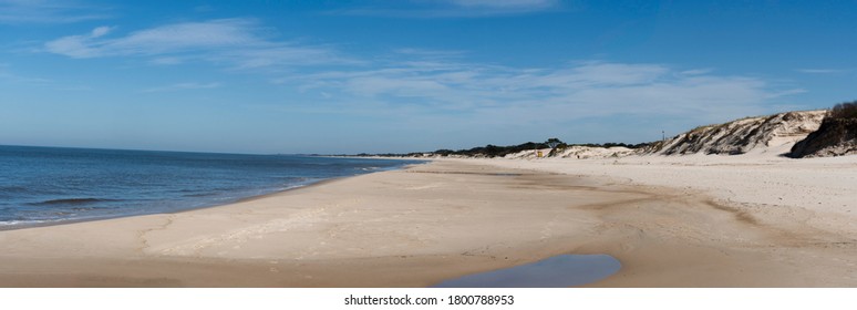 panoramic view of the beach