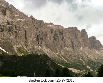Panoramic view of the beautiful landscape in the Alps , Dolomites, Italy