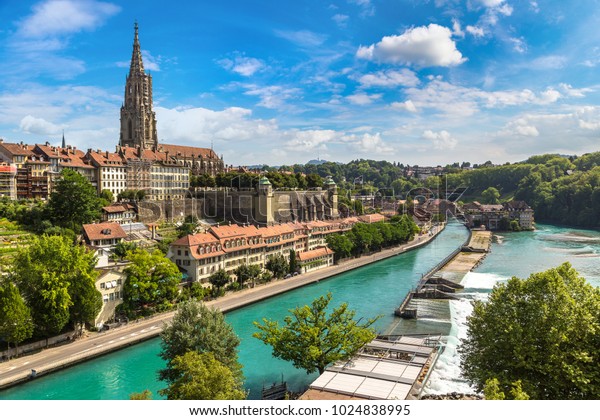 Panoramic View Bern Berner Munster Cathedral Stock Photo (Edit Now ...