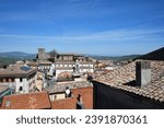 Panoramic view of Bisaccia, a small village in the province of Avellino, Italy.	