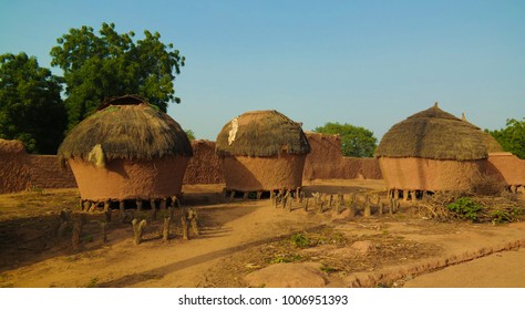 Panoramic View To Bkonni Village Of Hausa People Near Tahoua, Niger