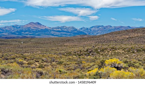 Panoramic View From Bodie, California Of High Desert And The Eastern Sierra Nevada Mountains