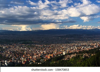 Panoramic View Of Bogota City