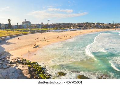 Panoramic View Of Bondi Beach ,Sydney