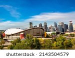 Panoramic view of Calgary in a sunny day, Canada