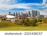 Panoramic view of Calgary in a sunny day, Canada