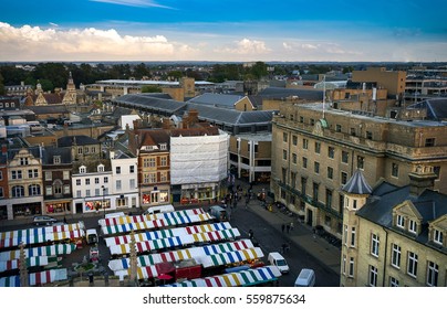 Panoramic View Of Cambridge, UK.