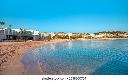 Panoramic View Of Cannes Coastline And Beach - Cannes, France