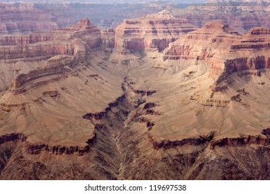 A panoramic view of the Canyon and Colorado River from Mohave Point