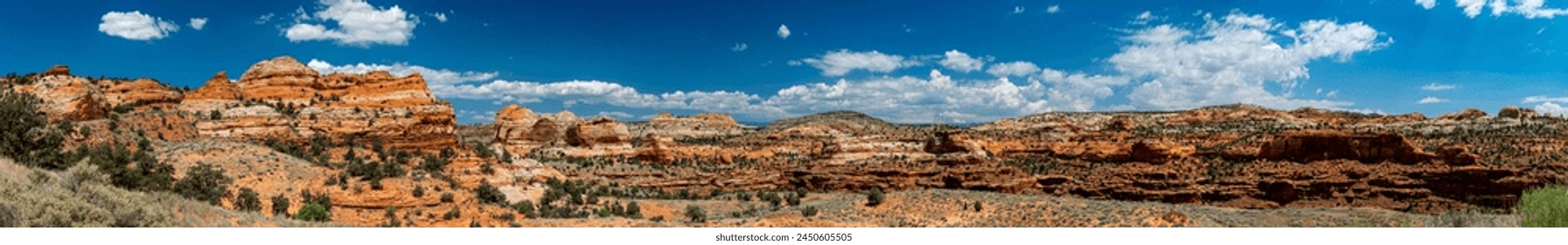 Panoramic view of the canyon at the Grand Staircase-Escalante National Monument  - Powered by Shutterstock