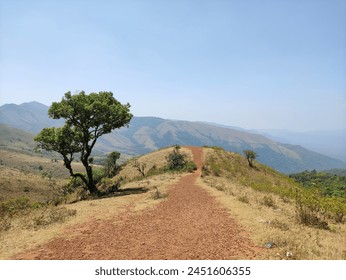 Panoramic view capturing mountainous terrain from a lofty, elevated perspective.