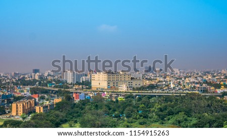 Panoramic view of Chennai, India.
