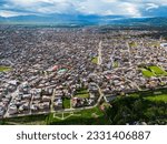 panoramic view of the city of huancayo