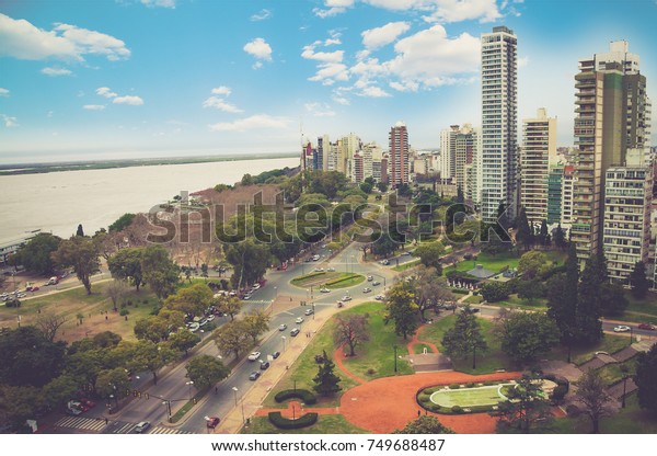 Panoramic View Cityscape City Rosario Argentina Stock Photo Edit Now