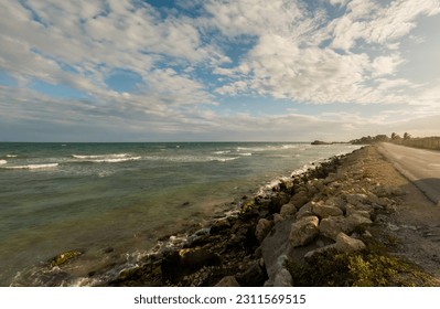 Panoramic view of the coastline and the beach of Tulum - Shutterstock ID 2311569515