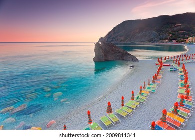 Panoramic view of colorful Village Monterosso al Mare in Cinque Terre, Liguria, Italy - Shutterstock ID 2009811341