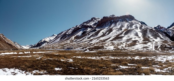 Panoramic View Of Cordillera De Los Andes