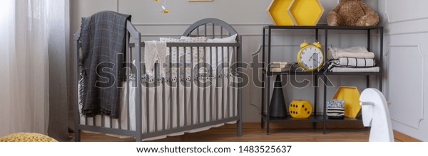 Panoramic View Cute Yellow Grey Baby Stock Photo Edit Now