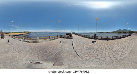 Panoramic View At Cutuco Port, El Salvador