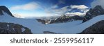 Panoramic view of Dachstein glacier in Austria