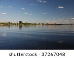 panoramic view of Daugava river
