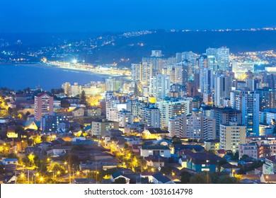 Panoramic View Of Viña Del Mar, V Region Of Valparaiso, Chile