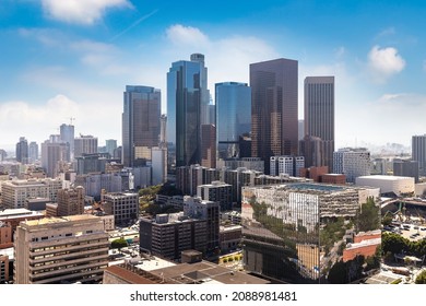 Panoramic view of downtown Los Angeles, California, USA - Shutterstock ID 2088981481