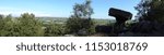 A panoramic view of the Druids table at Brimham rocks near Harrogate north Yorkshire.
