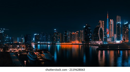 Panoramic view of Dubai Business Bay