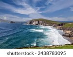 Panoramic view of Dunquin bay in Co. Kerry, Ireland