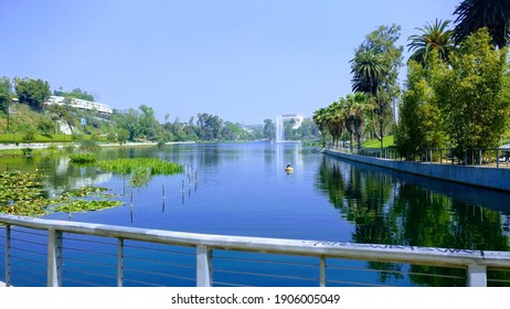 Panoramic View Of The Echo Park Lake