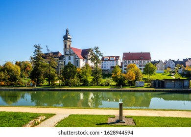 Panoramic View, Ehingen, Baden-Württemberg, Germany 