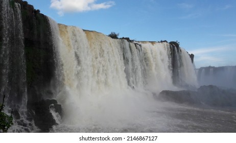 Panoramic View Of The Iguaçu Falls, Brazil