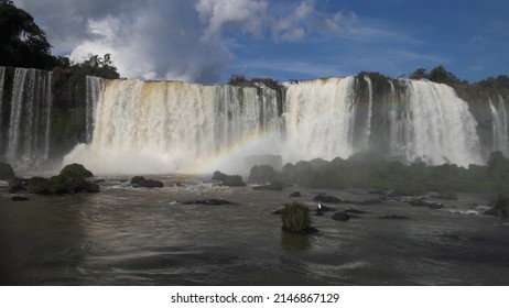 Panoramic View Of The Iguaçu Falls, Brazil