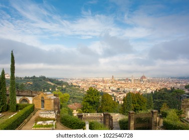 Panoramic View Of Florence From San Miniato Al Monte