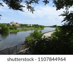 Panoramic view of the fox river