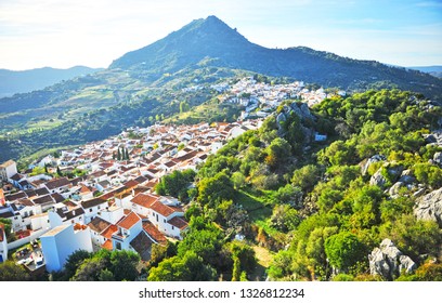 Panoramic View Of Gaucin, A Village In The Province Of Málaga, Andalusia, Spain