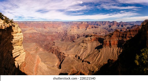 Panoramic view of Grand Canyon, Arizona, USA. Seen from Mather point.
