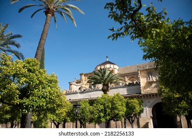 Panoramic view of the Great Mosque (Cathedral de la Mezquita) in Cordoba in a beautiful summer day, Spain. 2016 - Shutterstock ID 2182256133