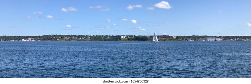 Panoramic View Of Halifax Harbour.